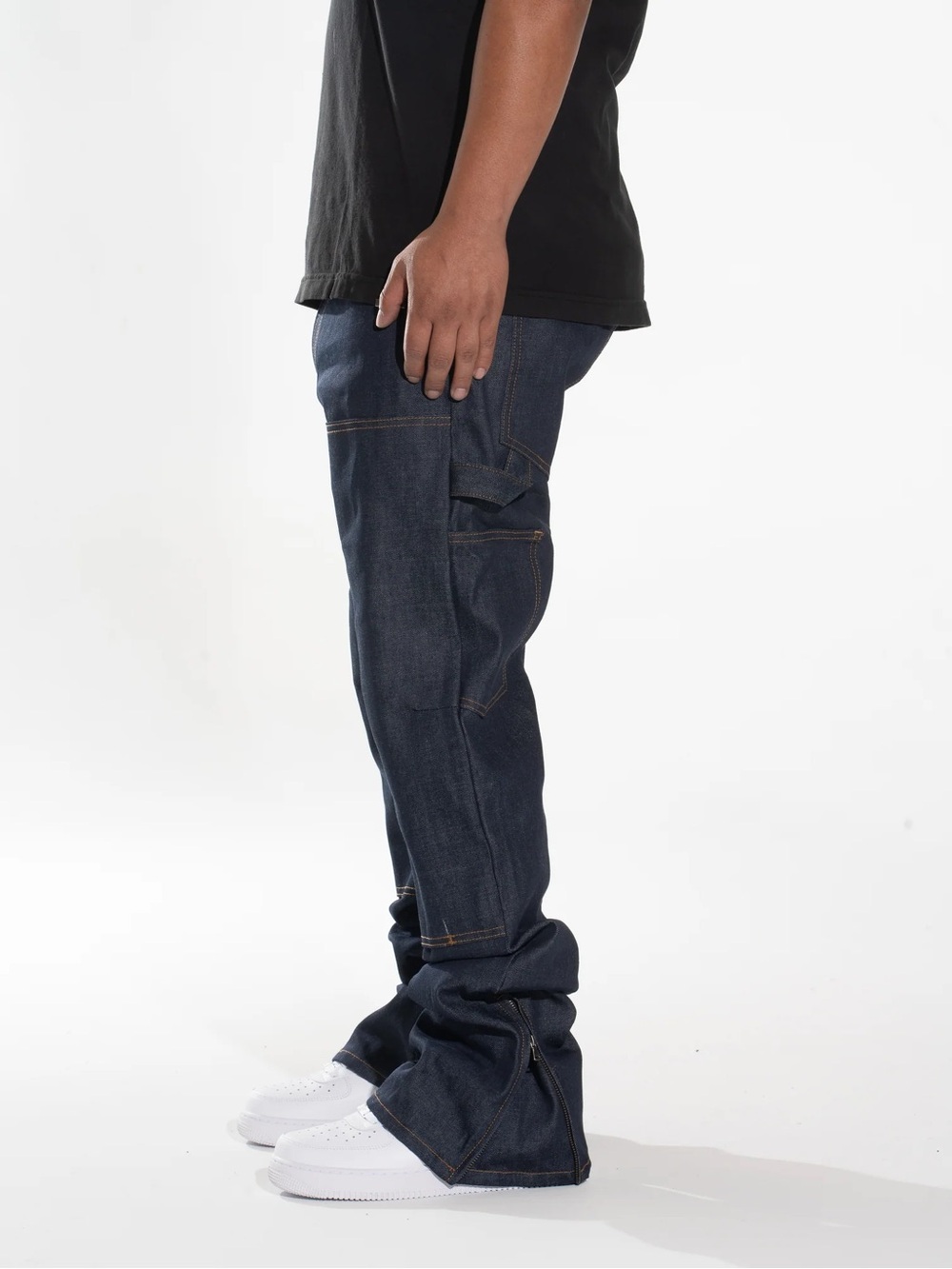 MintCrew Made in USA Double Knee Carpenter Zipper Jeans Indigo Blue 32